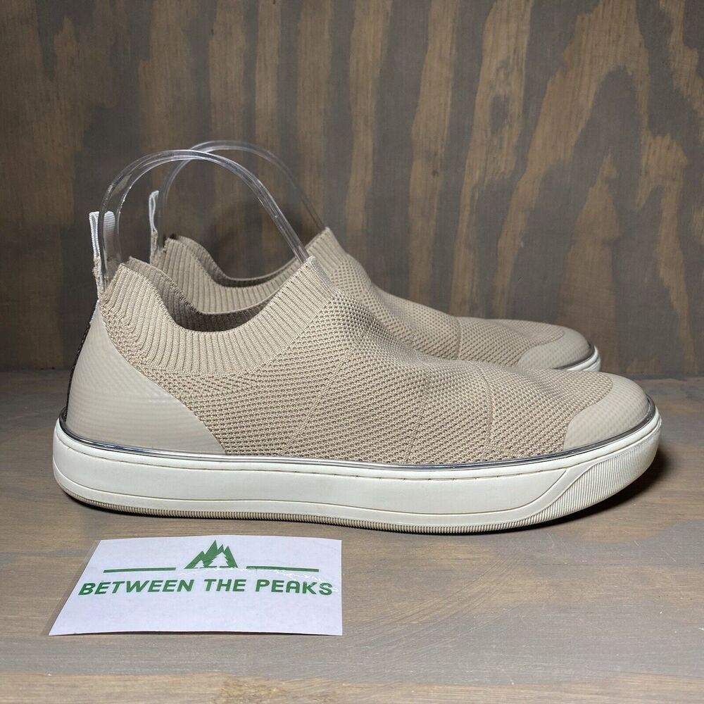 Johnston & Murphy Beige Cream Gold Slip On Casual Shoes Sneakers Womens Size 8 M - Picture 1 of 10
